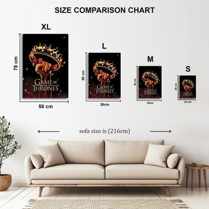 Game of Thrones Season 2 metal poster