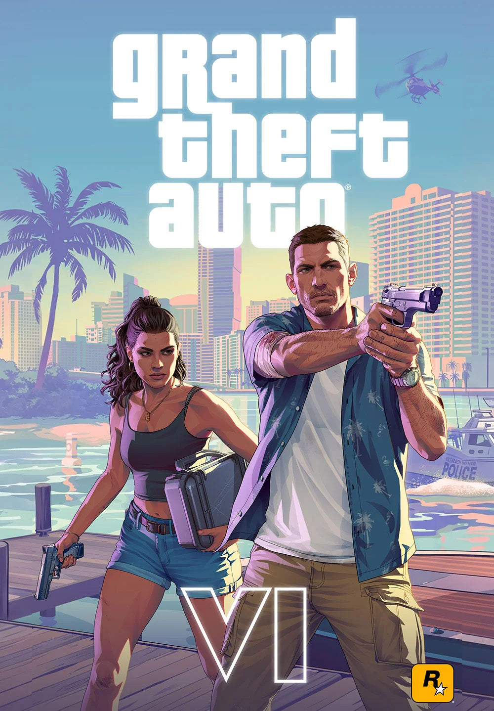 GTA 6 Duo metal poster artwork