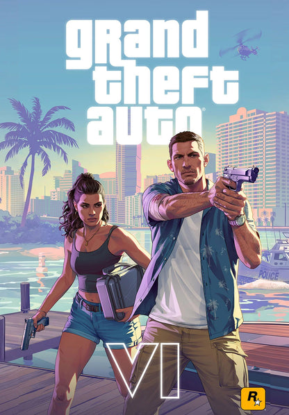 GTA 6 Duo metal poster artwork