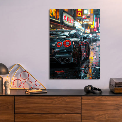 Nissan GT-R R35 Street metal poster size comparison
