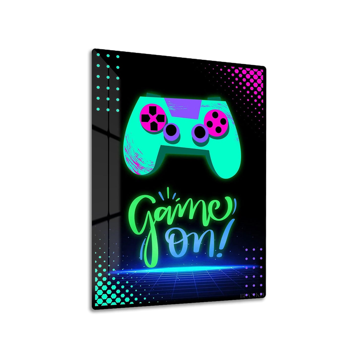 Game On Neon Gamer Art
