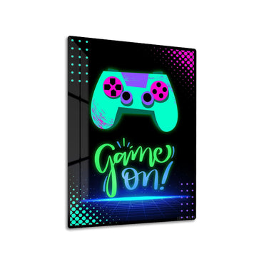 Game On Neon Gamer Art