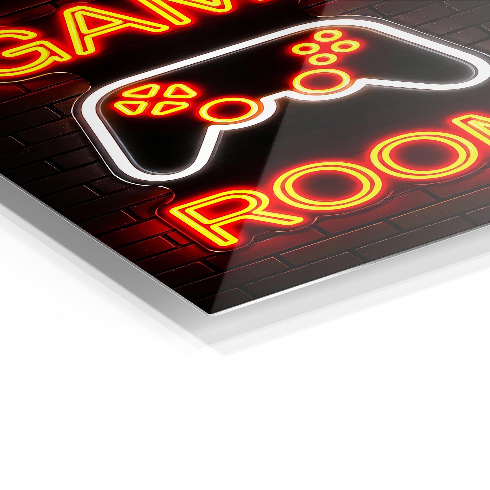 Game Room Neon Sign metal poster