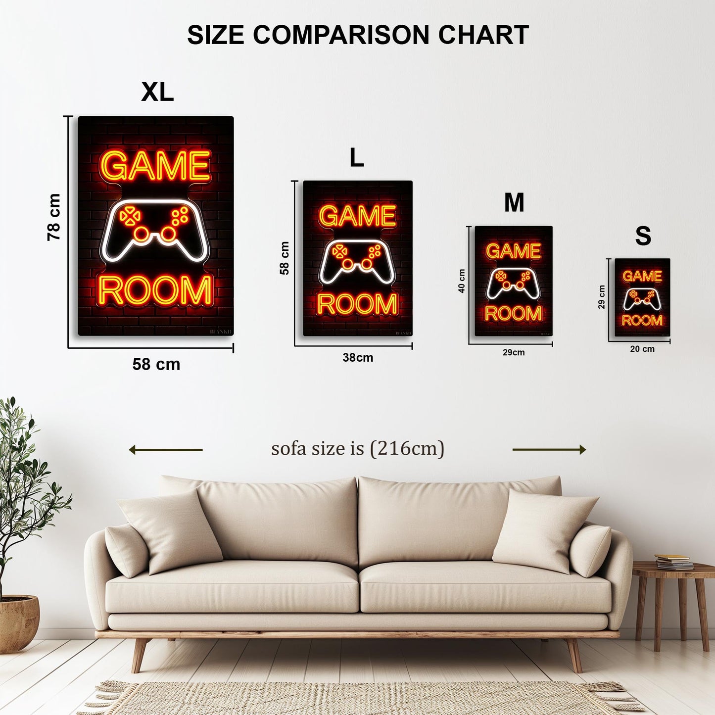 Game Room Neon Sign metal poster