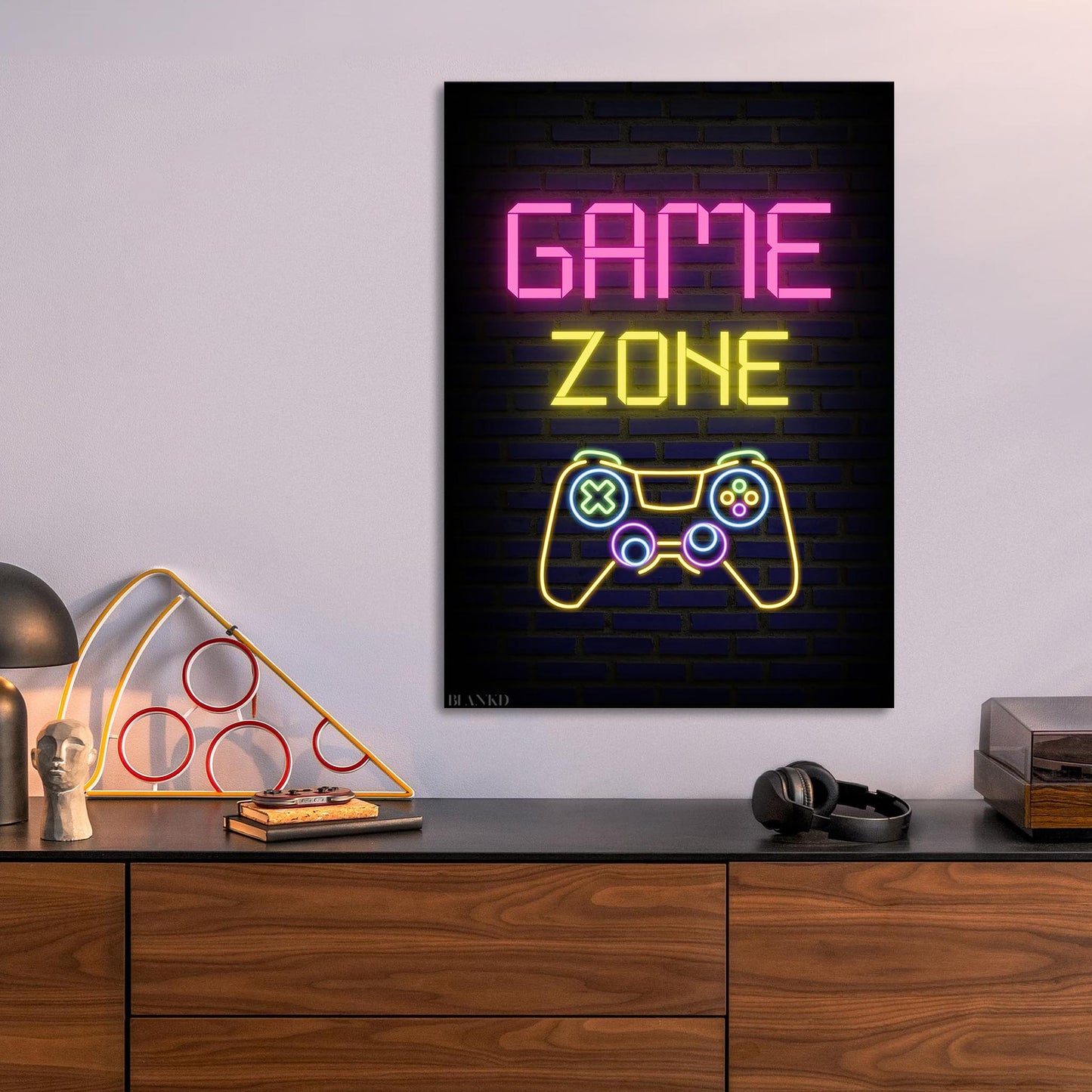 Game Zone metal poster