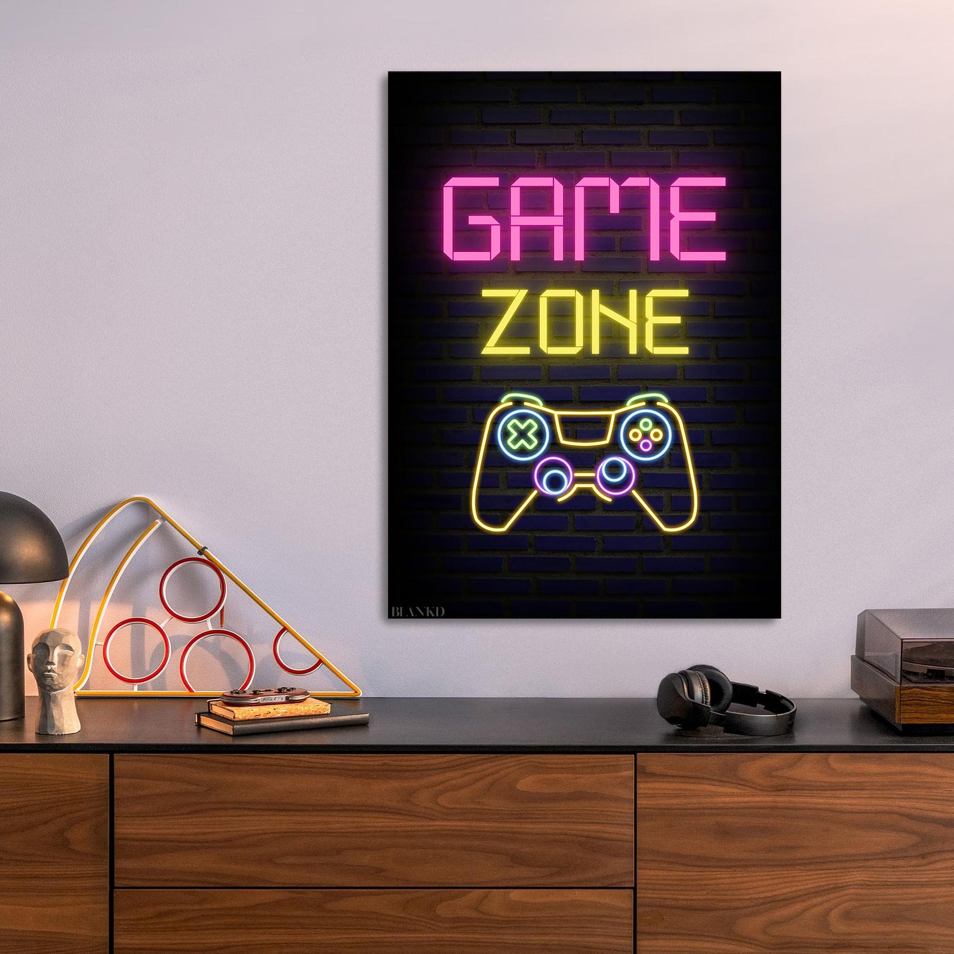 Game Zone metal poster
