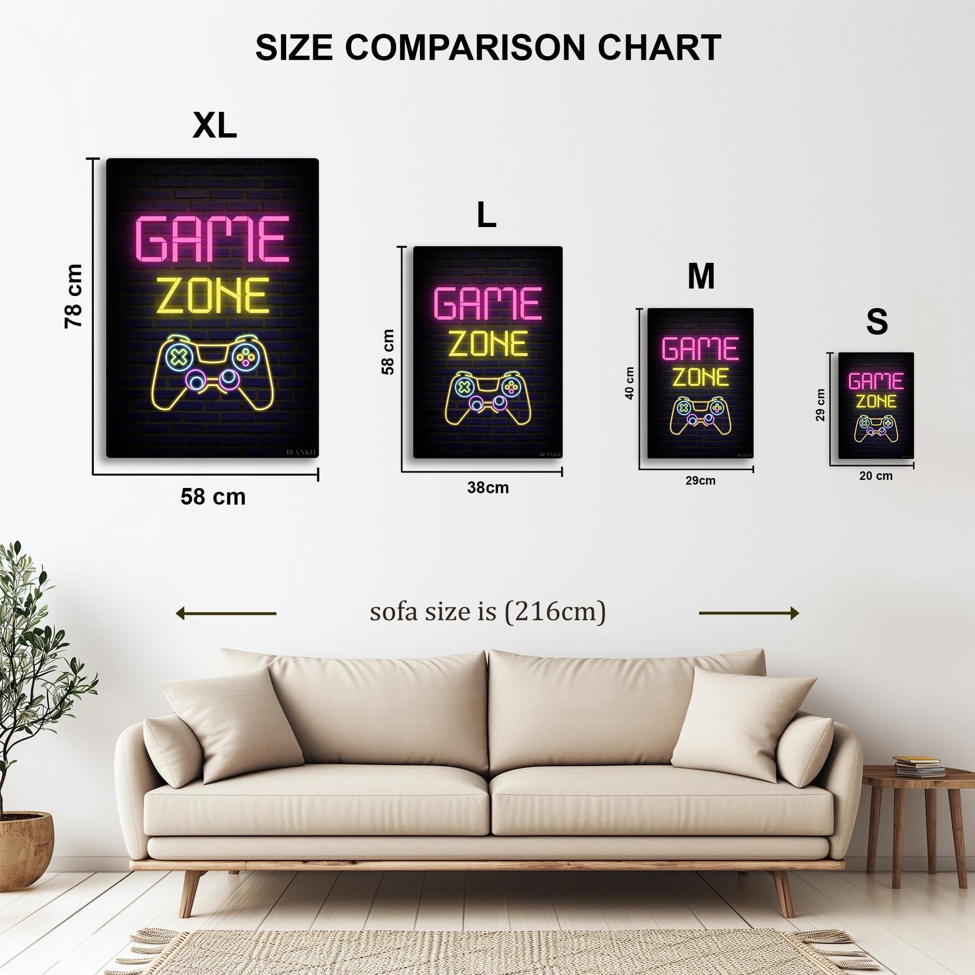 Game Zone metal poster