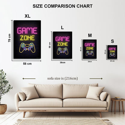 Game Zone metal poster
