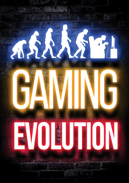 Gaming Evolution metal poster artwork