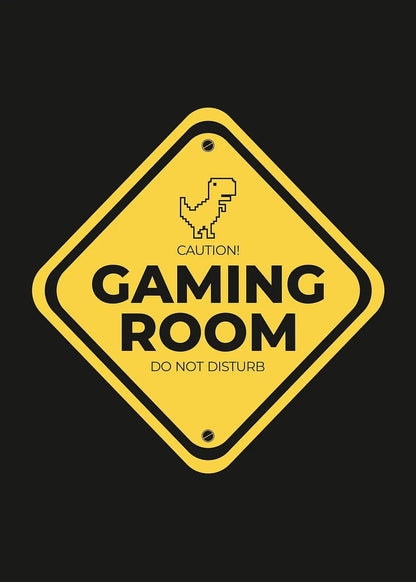 Gaming Room metal poster artwork