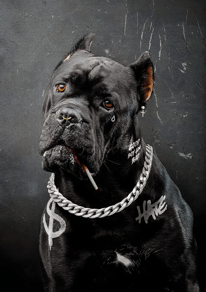 Gangster Dog metal poster artwork