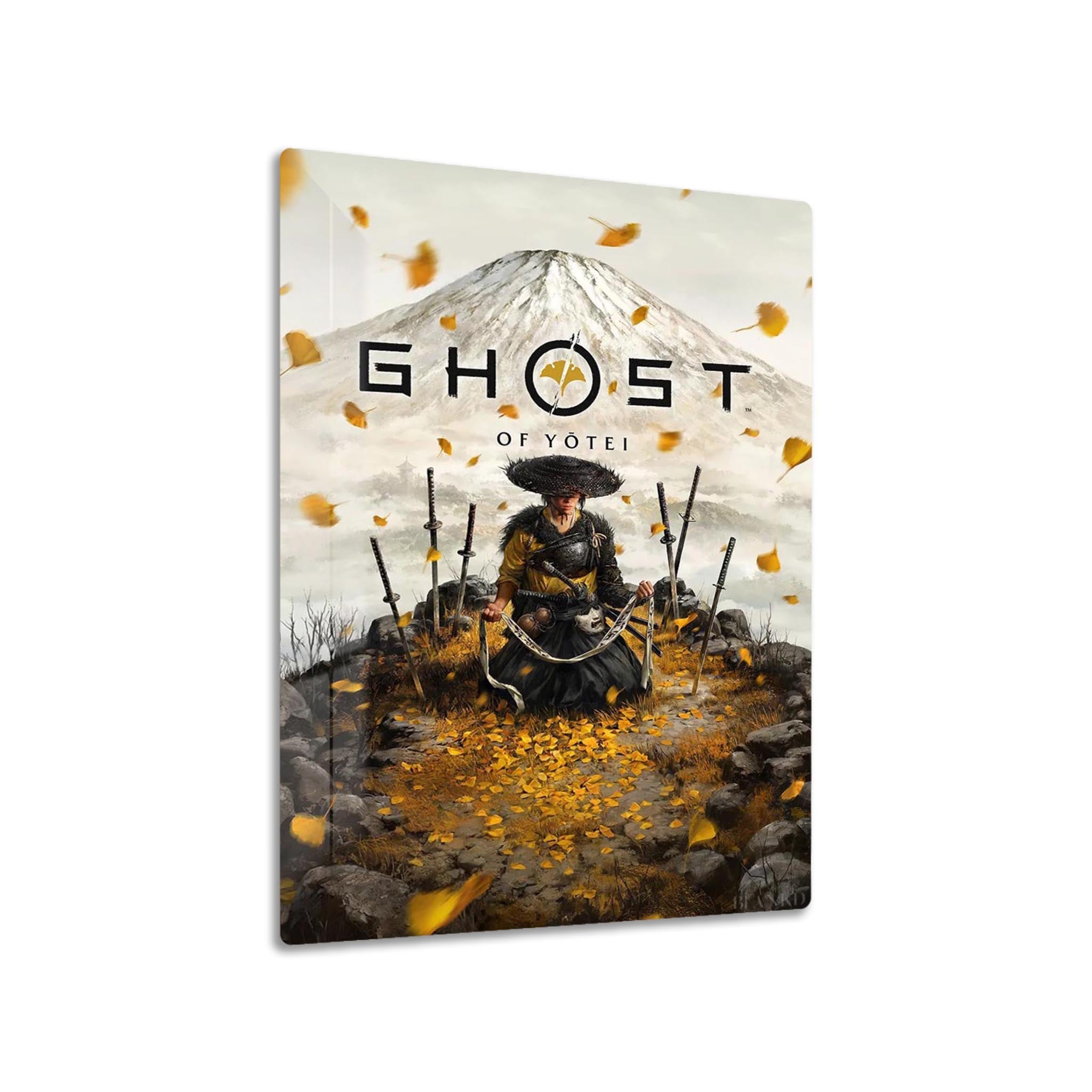 Ghost of Yotei metal poster