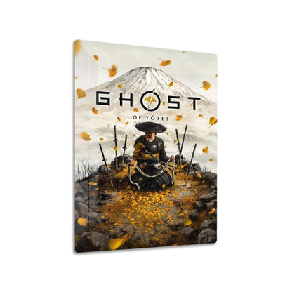 Ghost of Yotei metal poster