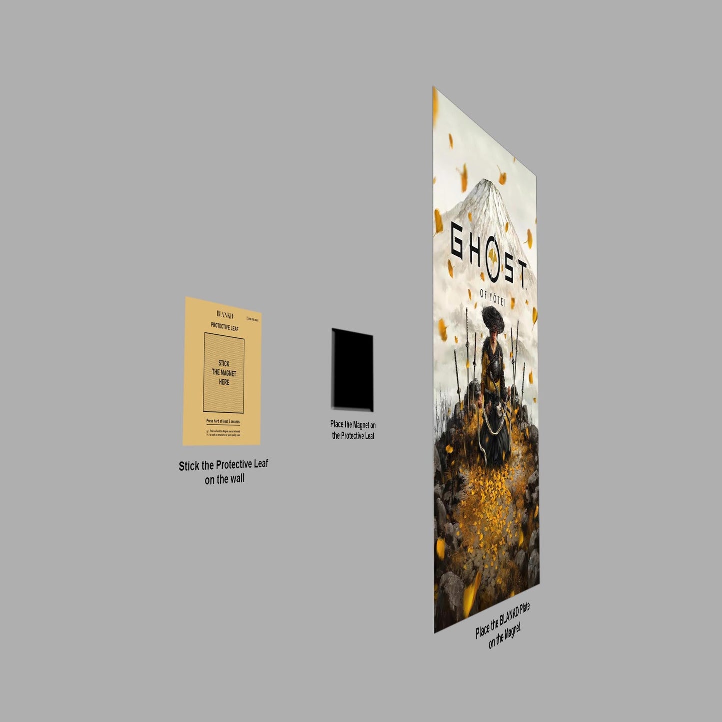 Ghost of Yotei metal poster