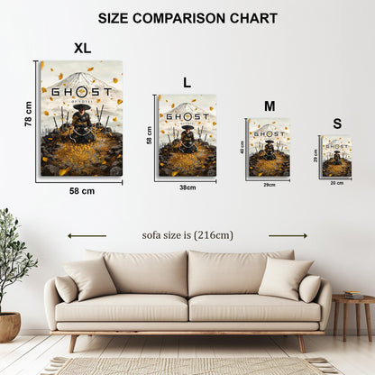 Ghost of Yotei metal poster