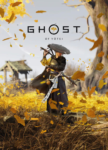 Ghost of Yotei metal wall art