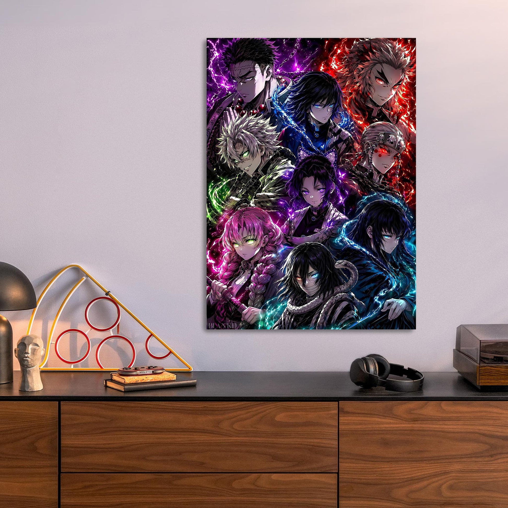 Giyu and Shinobu metal poster