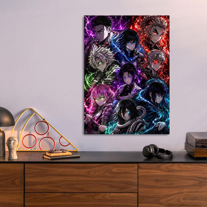 Giyu and Shinobu metal poster