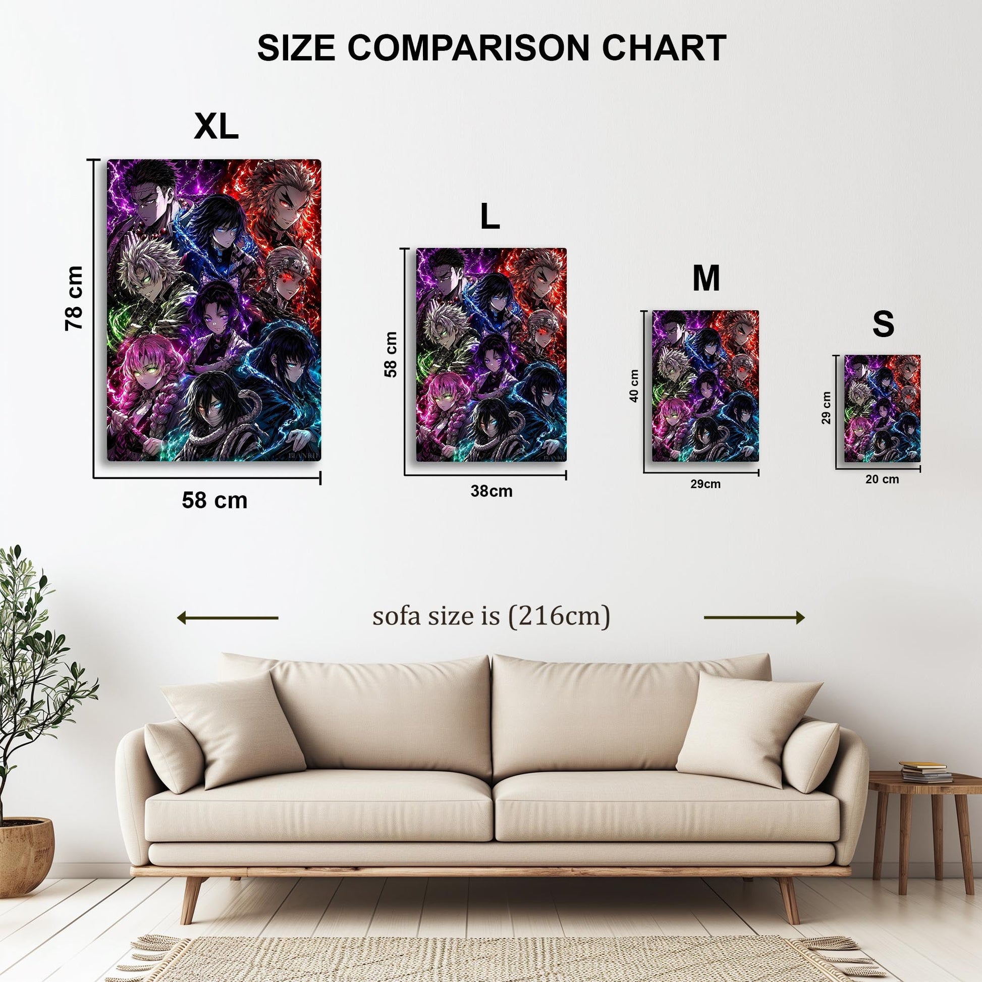 Giyu and Shinobu metal poster