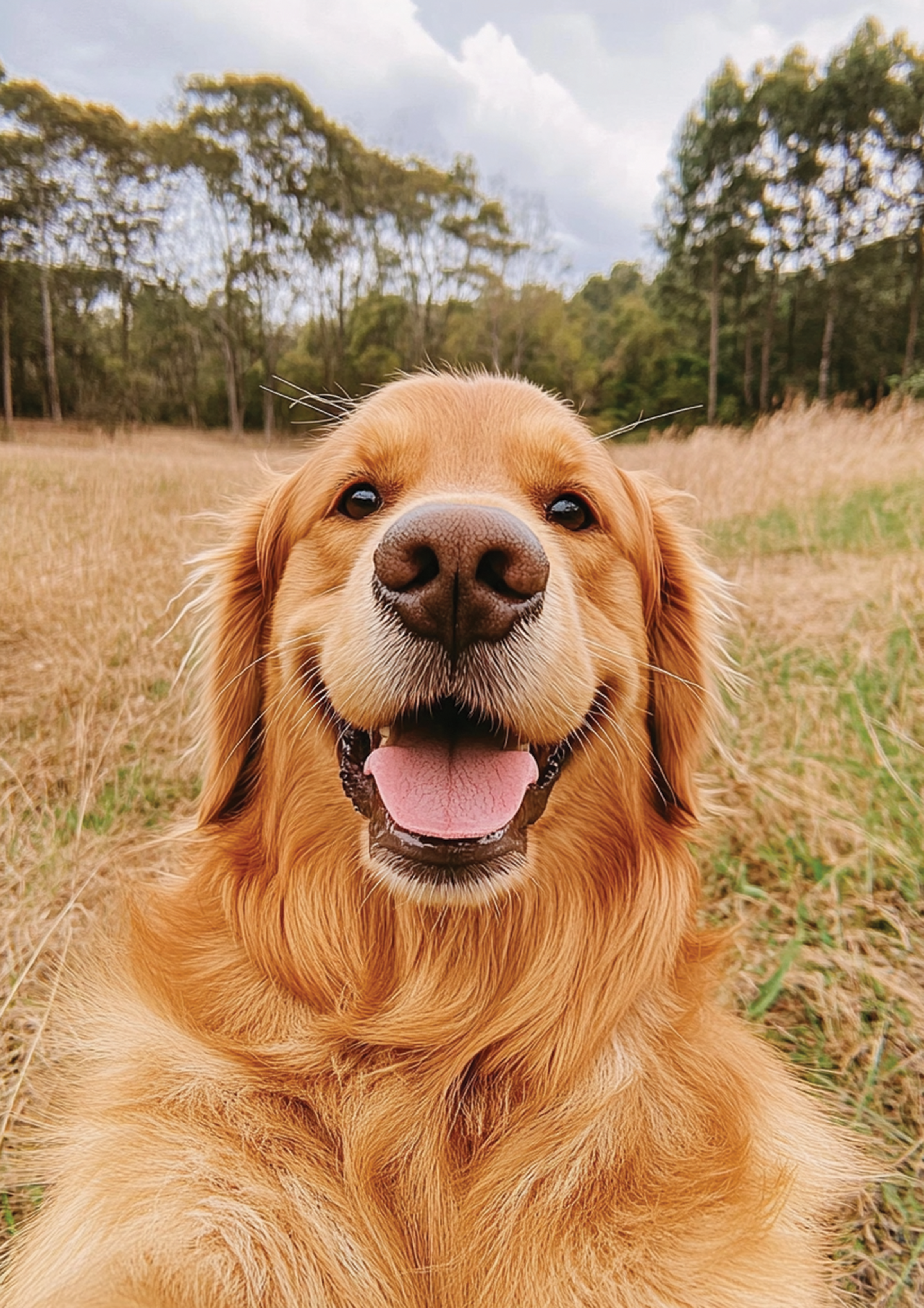 Golden Retriever Selfie 2 metal poster artwork