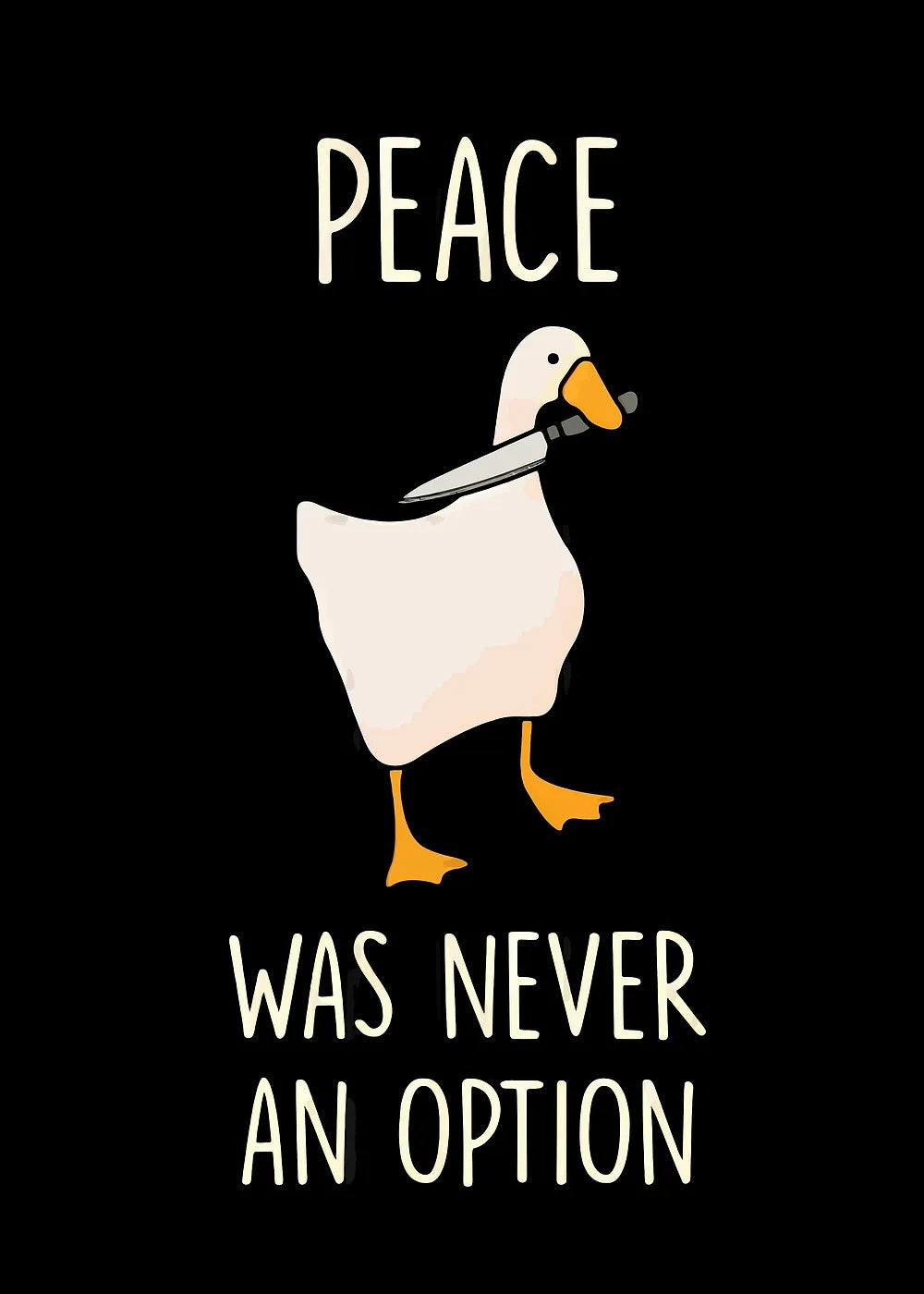 Untitled Goose metal poster artwork