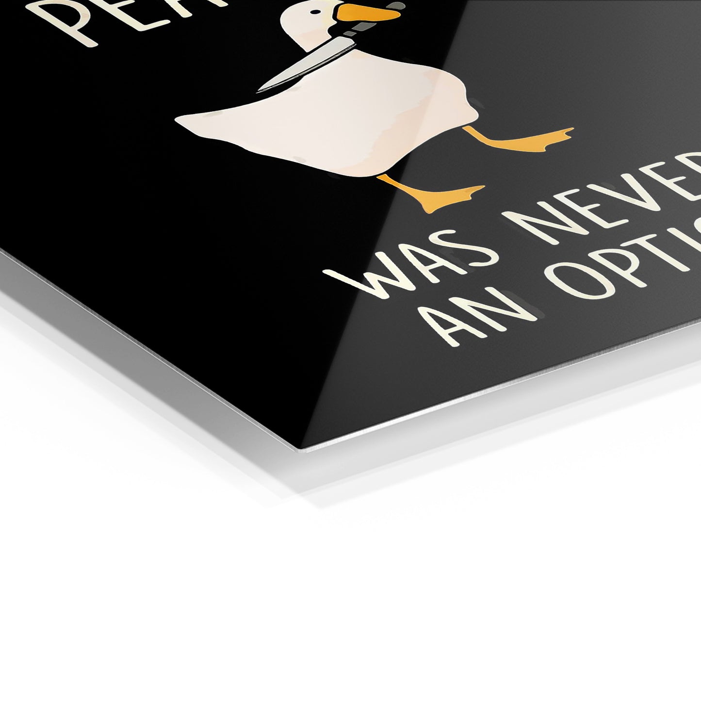 Untitled Goose metal wall art in a modern interior