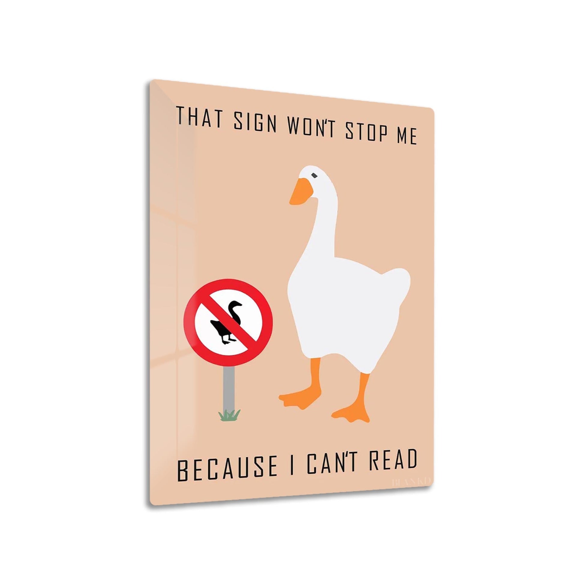 Goose Game metal poster