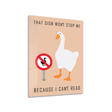 Goose Game metal poster