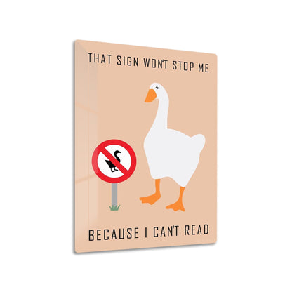 Goose Game metal poster