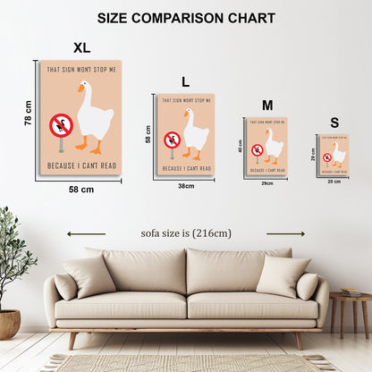 Goose Game metal poster