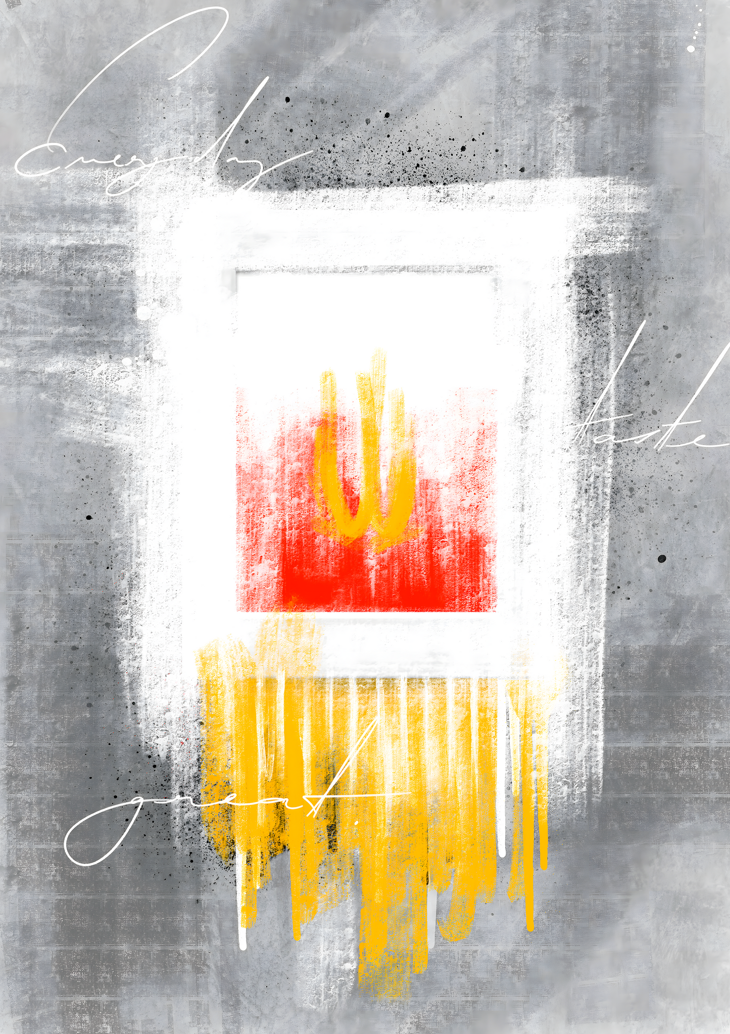 Graffiti Fries 2 metal poster artwork