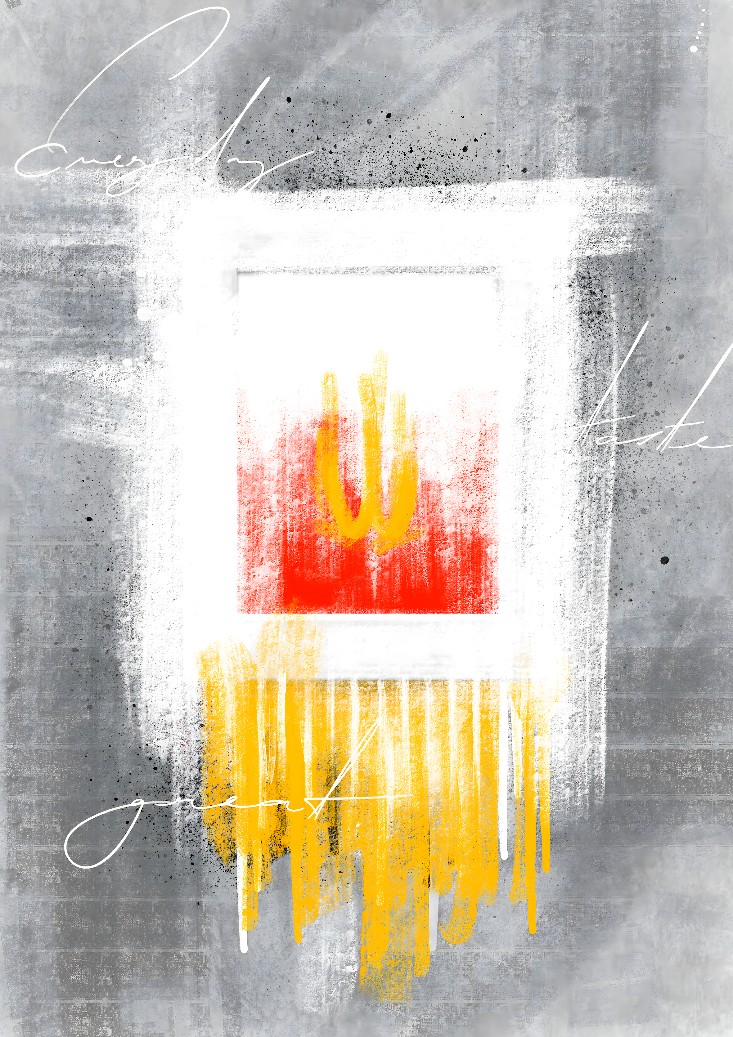 Graffiti Fries 2 metal poster artwork