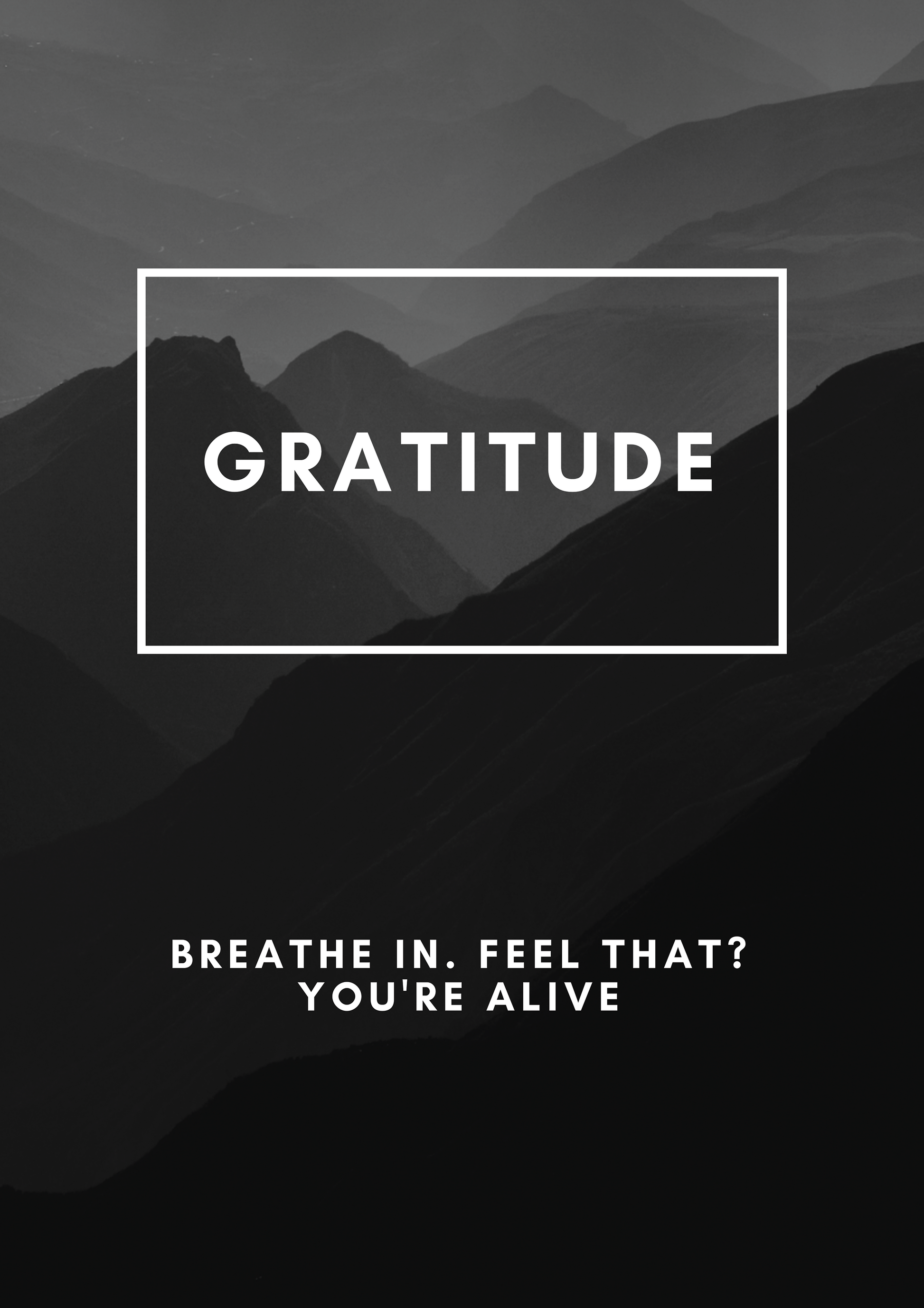Gratitude metal poster artwork