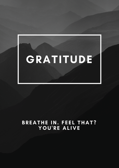 Gratitude metal poster artwork