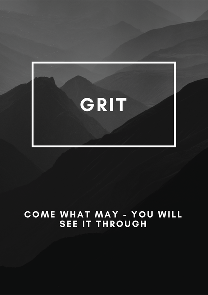 Grit metal poster artwork