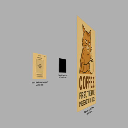 Coffee First poster close-up detail