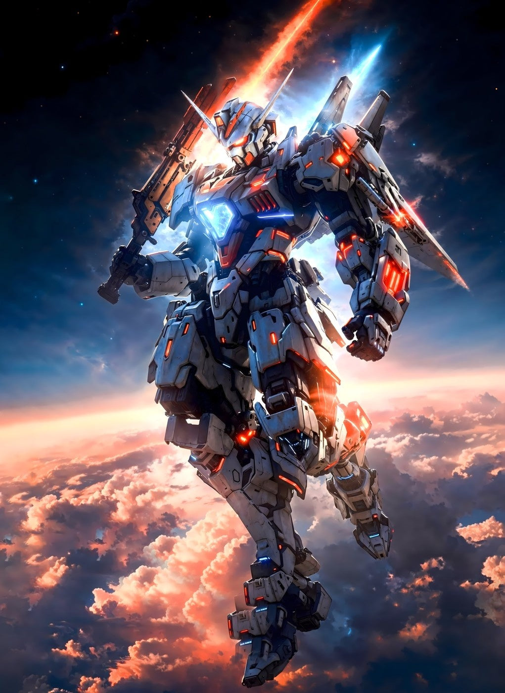 Gundam metal wall art