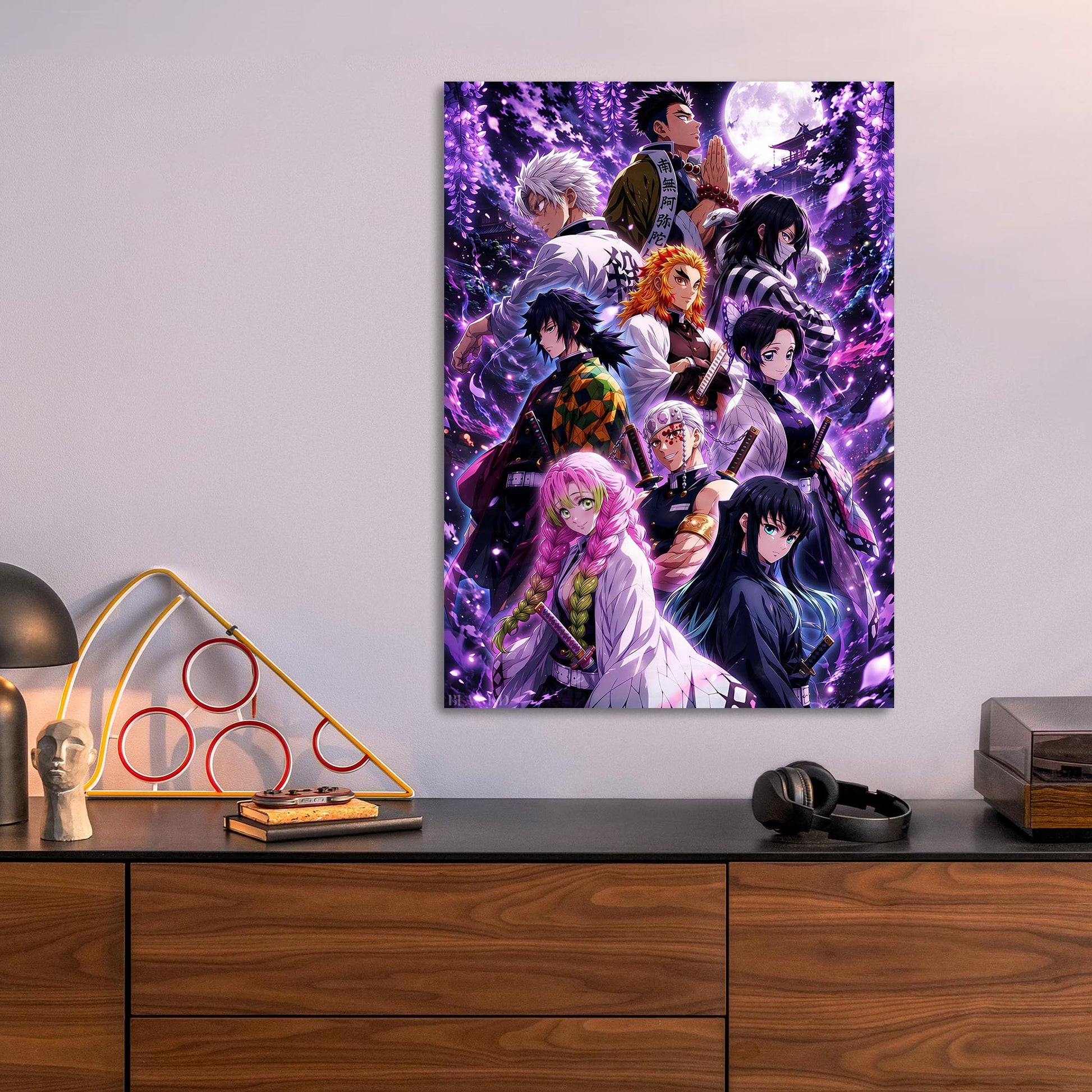 Gyomei and Sanemi metal poster