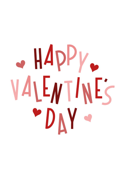 Happy Valentine's Day metal poster artwork