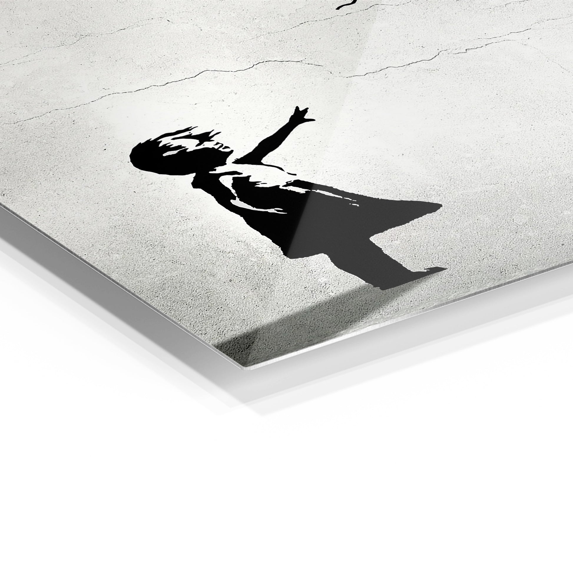 Hope metal wall art in a modern interior