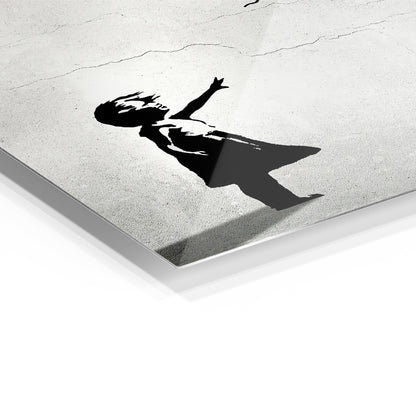 Hope metal wall art in a modern interior