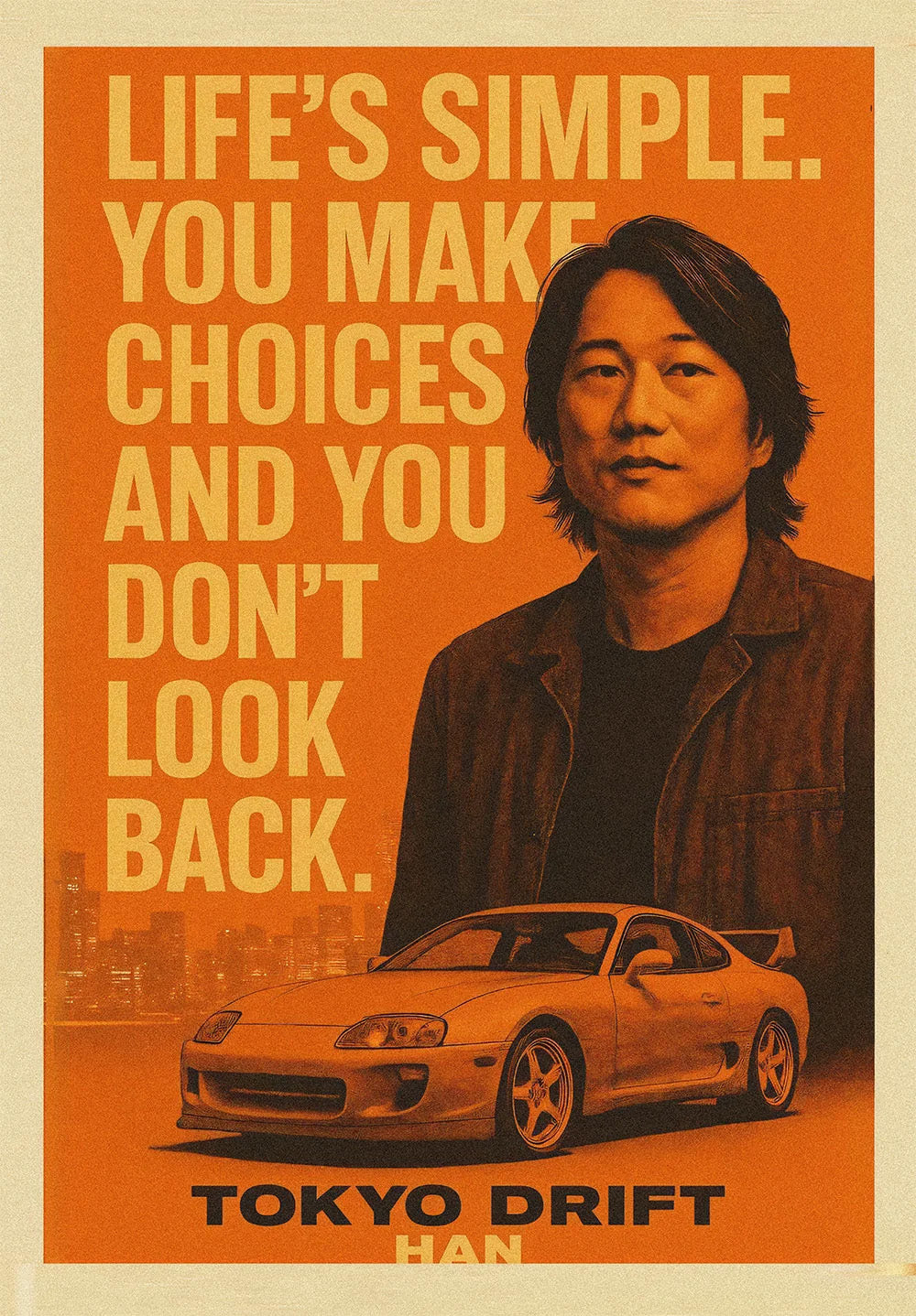 Han Tokyo Drift metal poster artwork