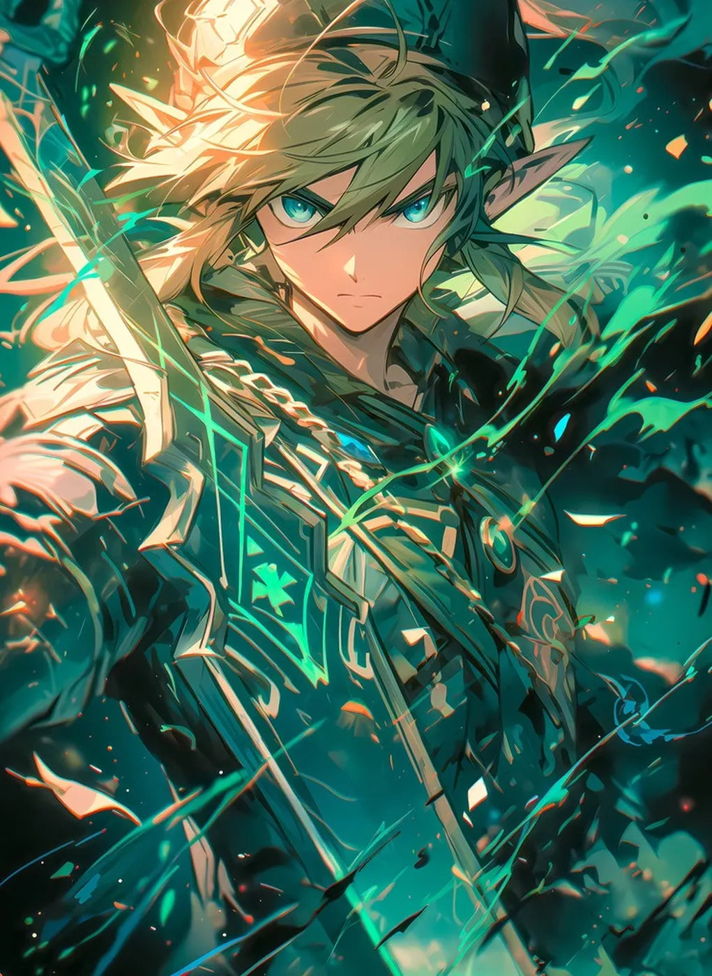 Heroic Link metal wall art