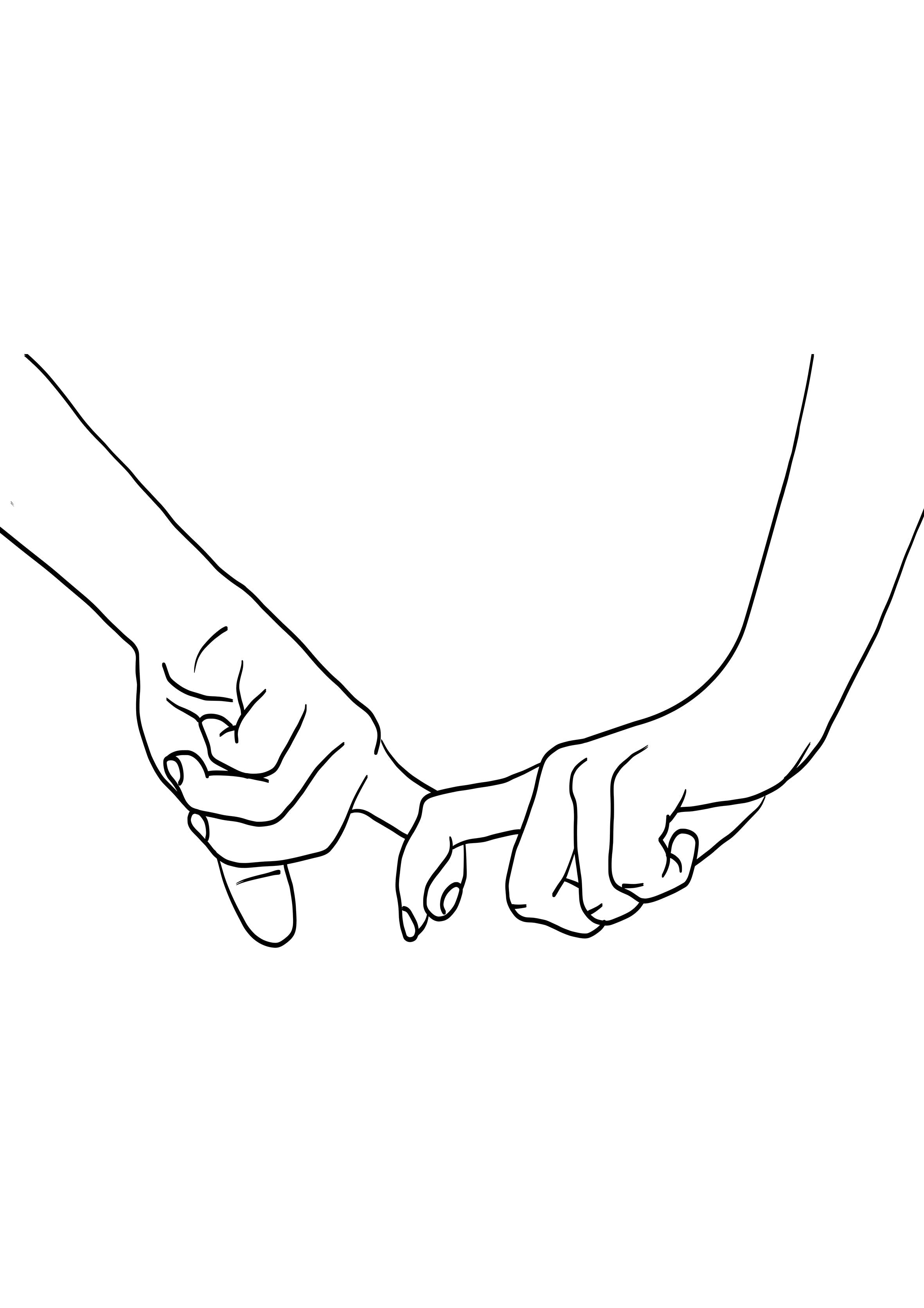 Holding Hands metal poster artwork