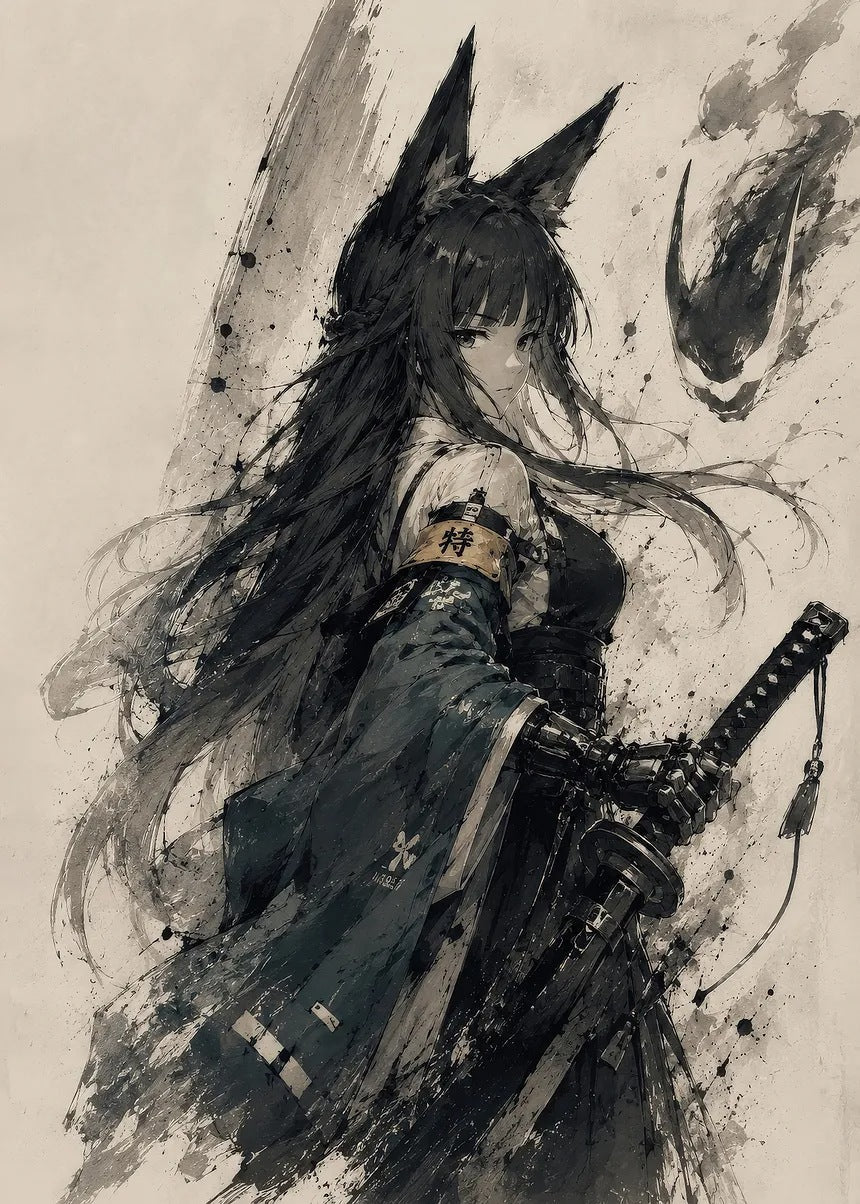Miyabi Hoshimi metal poster artwork