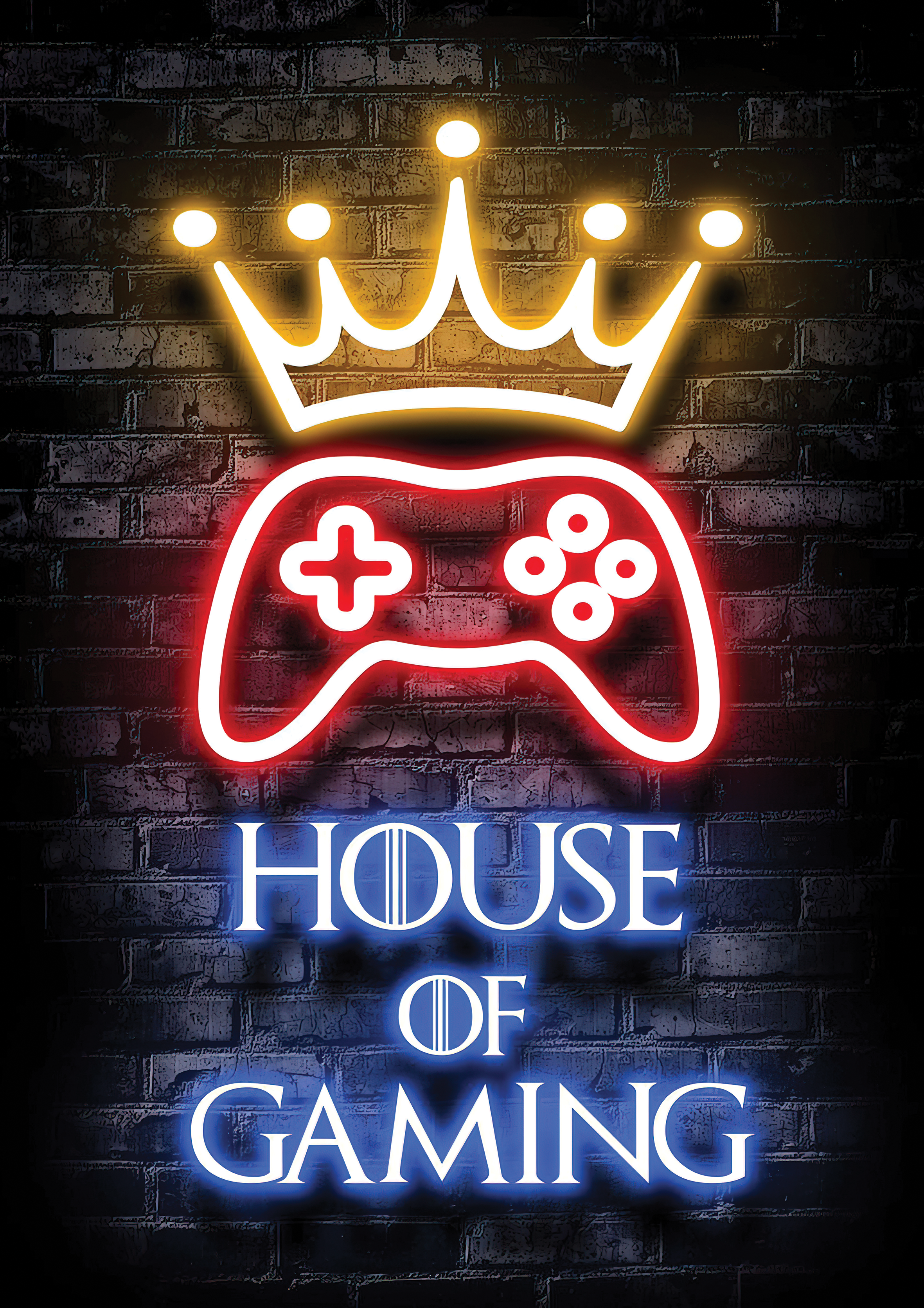 House of Gaming metal poster artwork