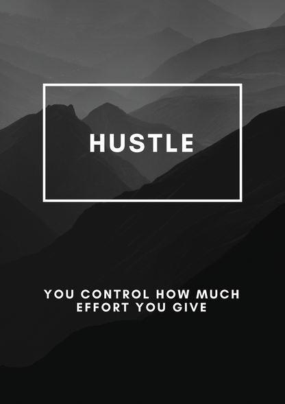 Hustle metal poster artwork