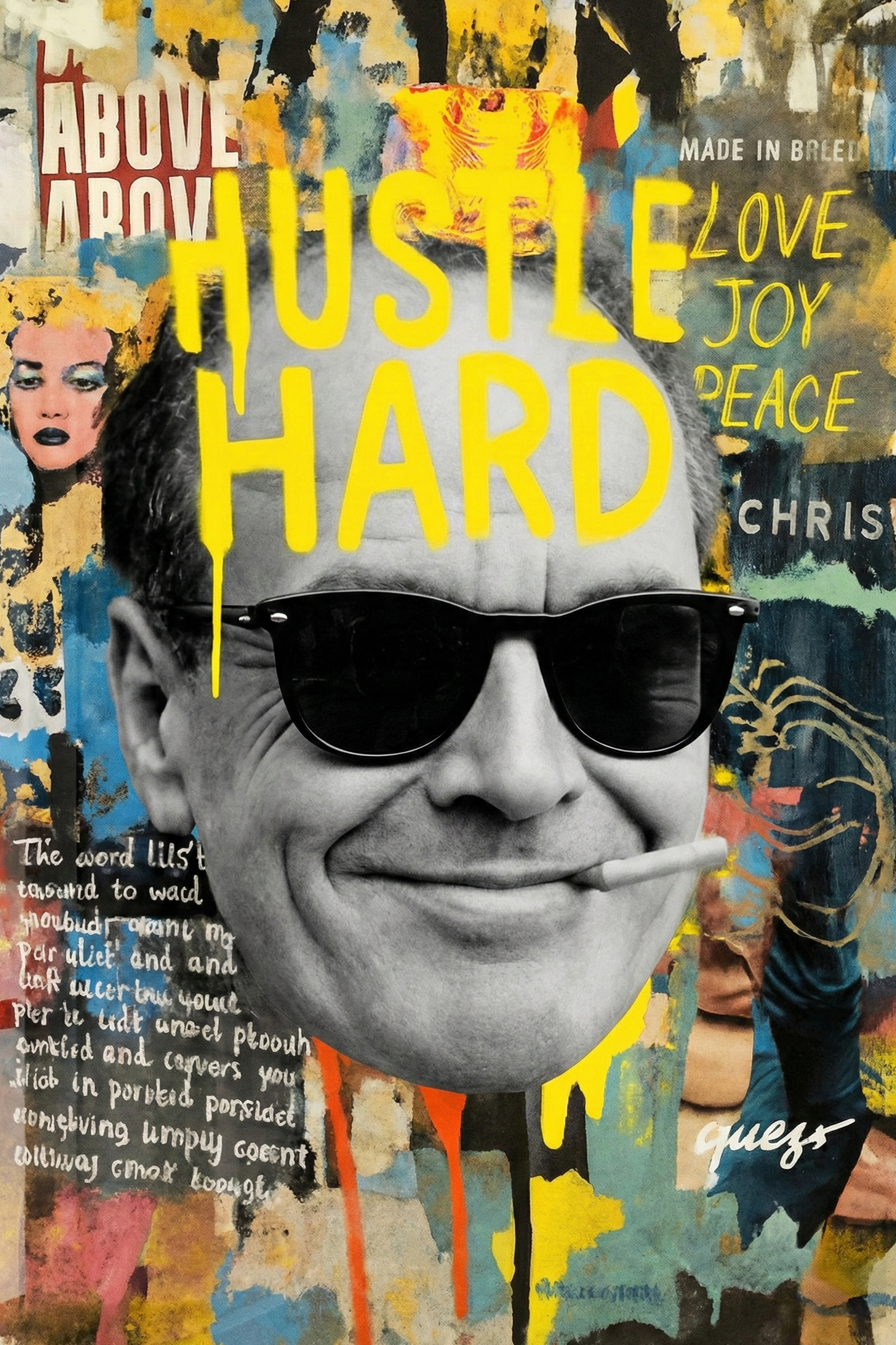 Hustle Hard - Urban Icon metal poster artwork