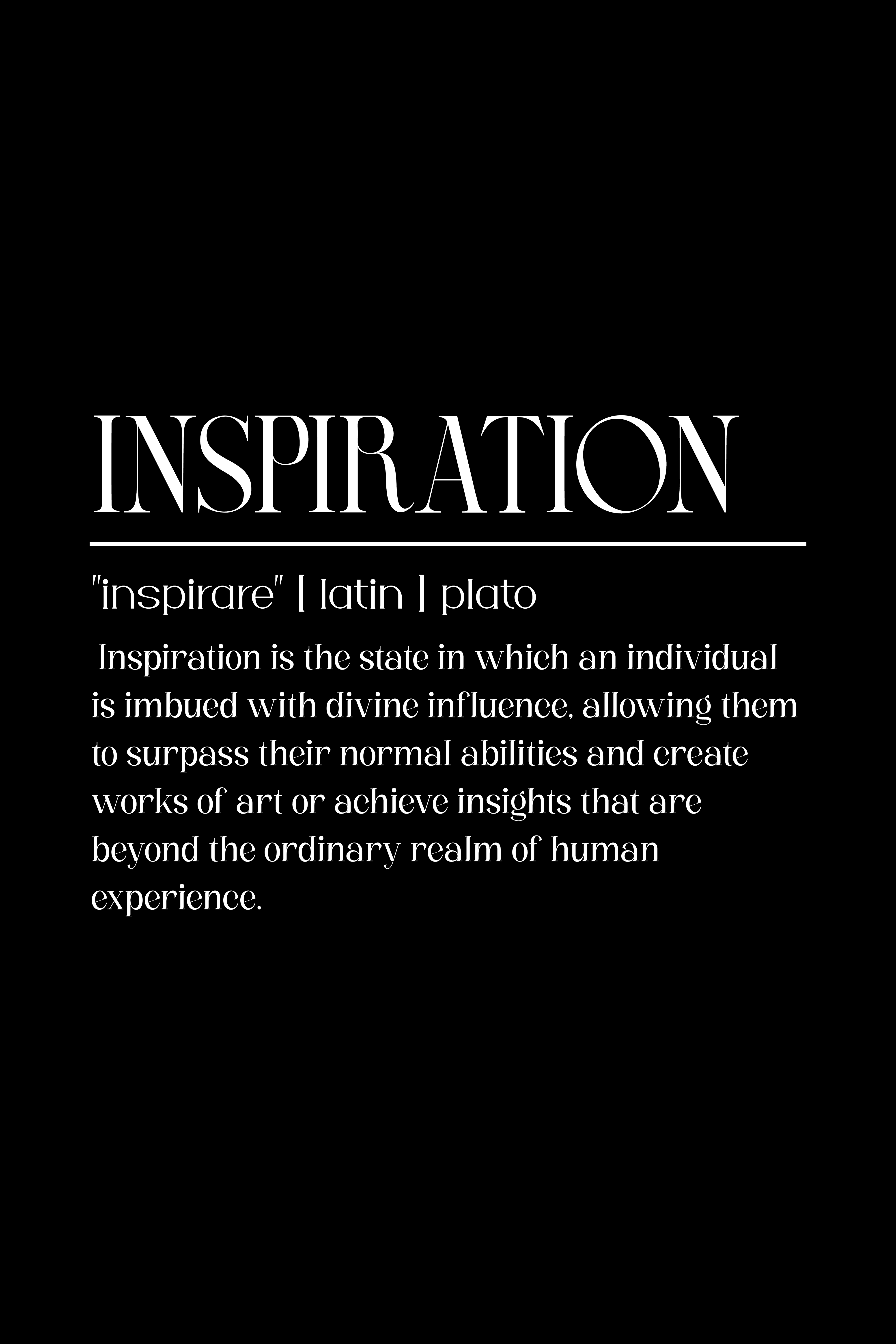 Inspiration metal poster artwork