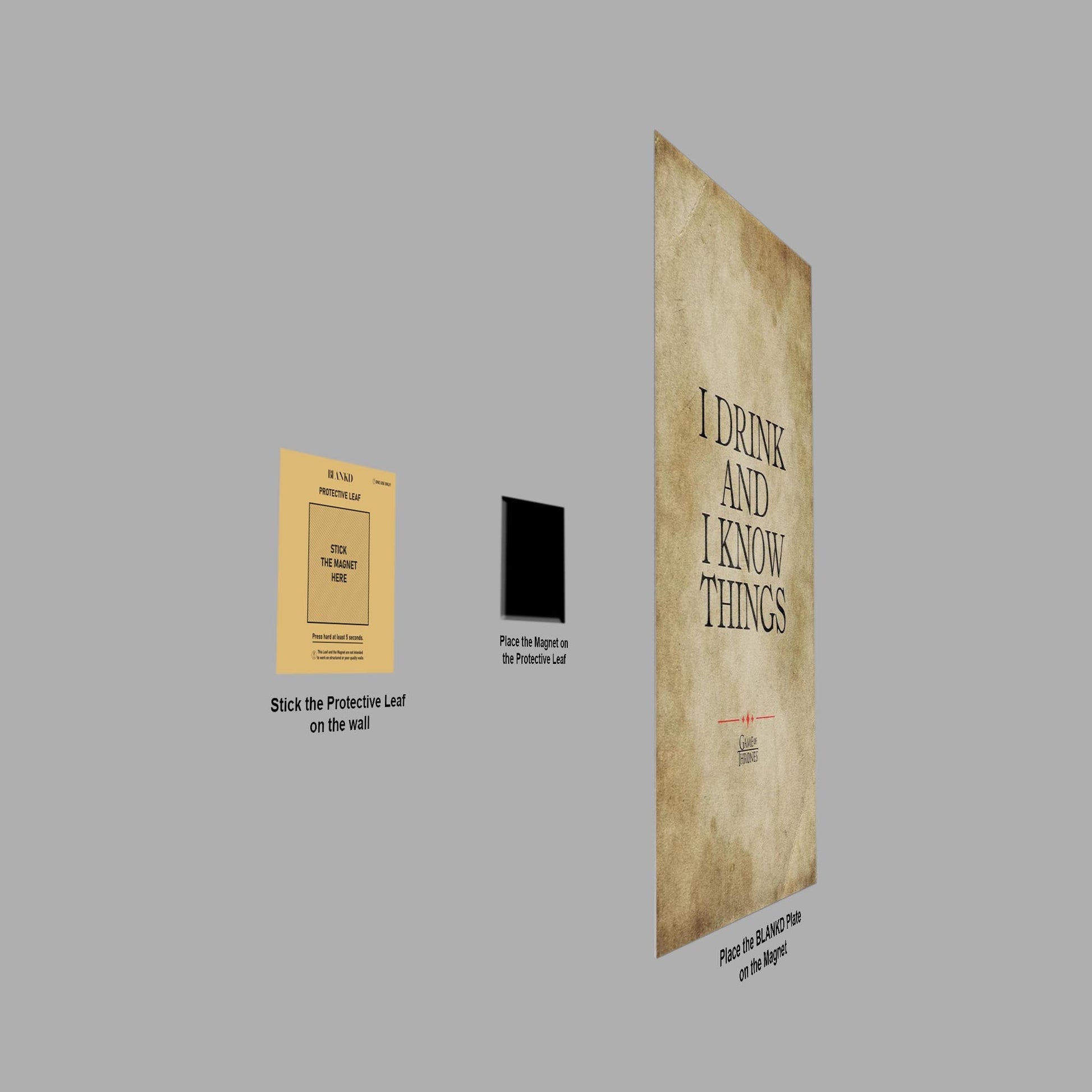I Drink And I Know Things metal poster